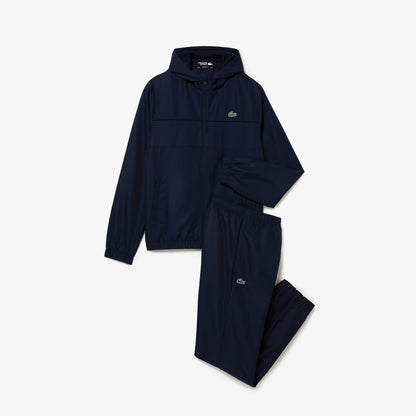Lacoste Erkek Regular Fit Kapüşonlu Baskılı Lacivert Eşofman Takımı