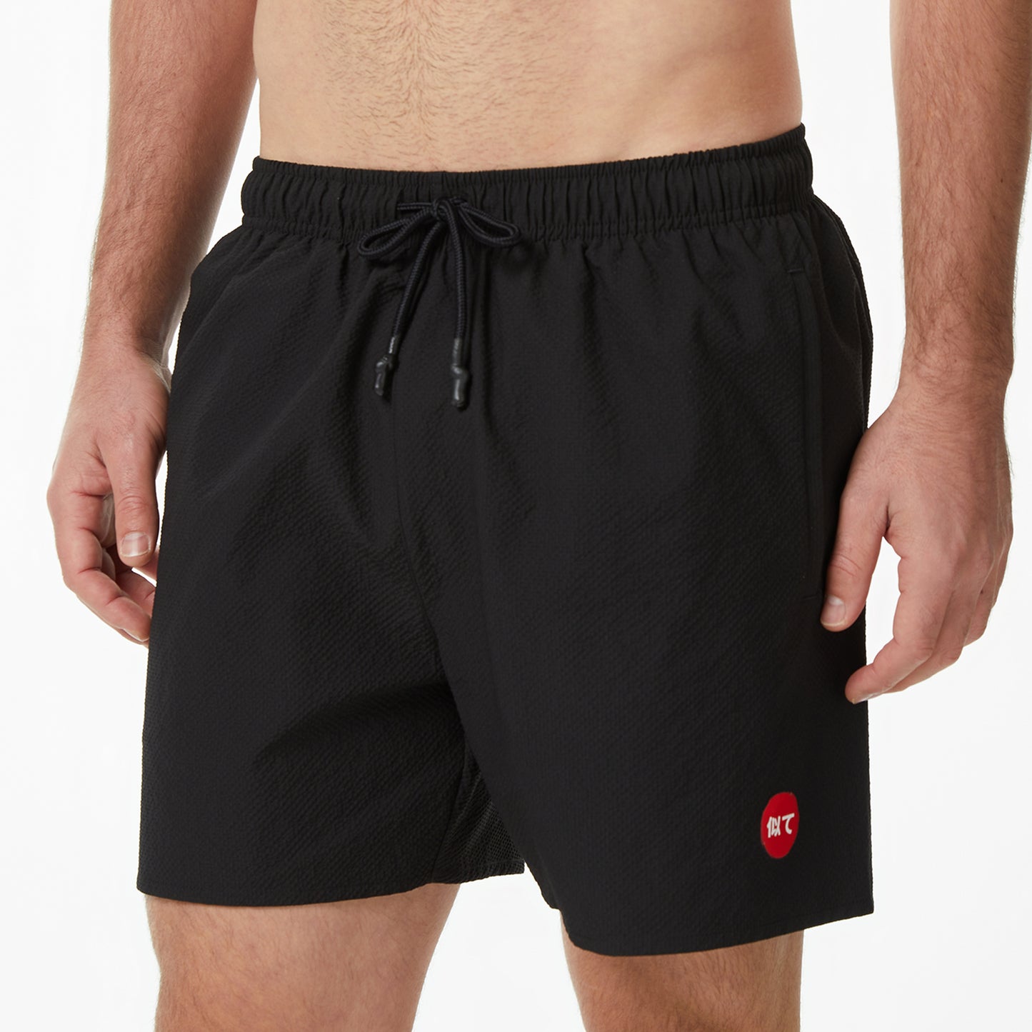 United4 Regular Fit Erkek Siyah Deniz Şortu