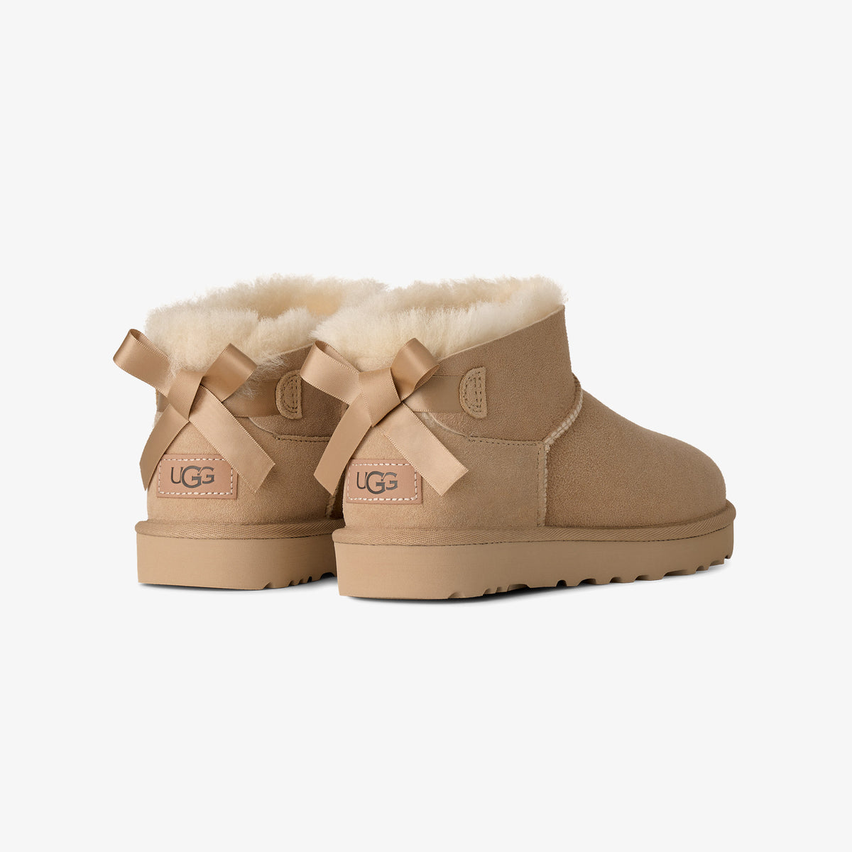 Ugg Ultra Mini Bailey Bow Kadın Krem Rengi Bot