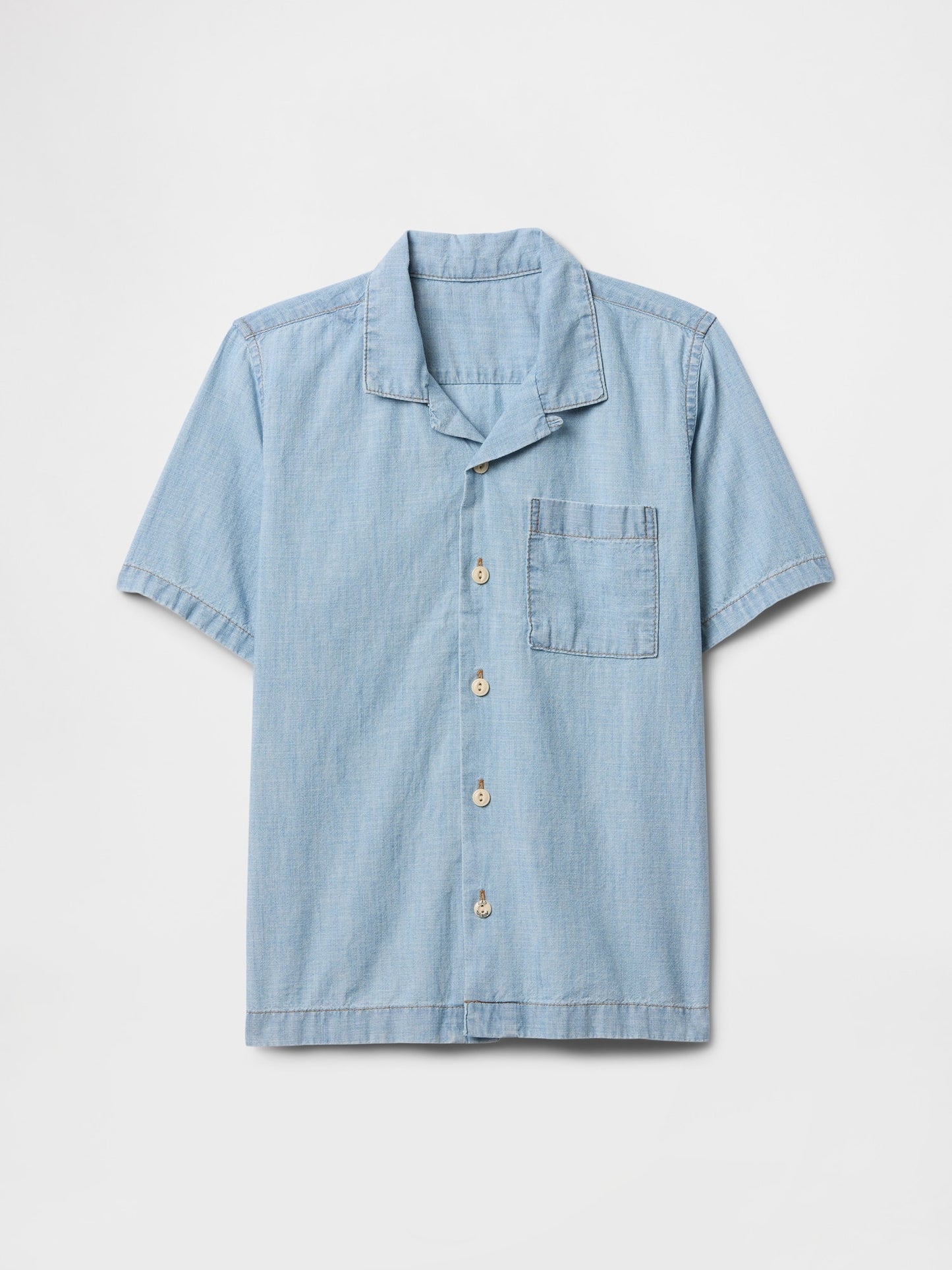 Mavi Chambray Boxy Vacay Gömlek