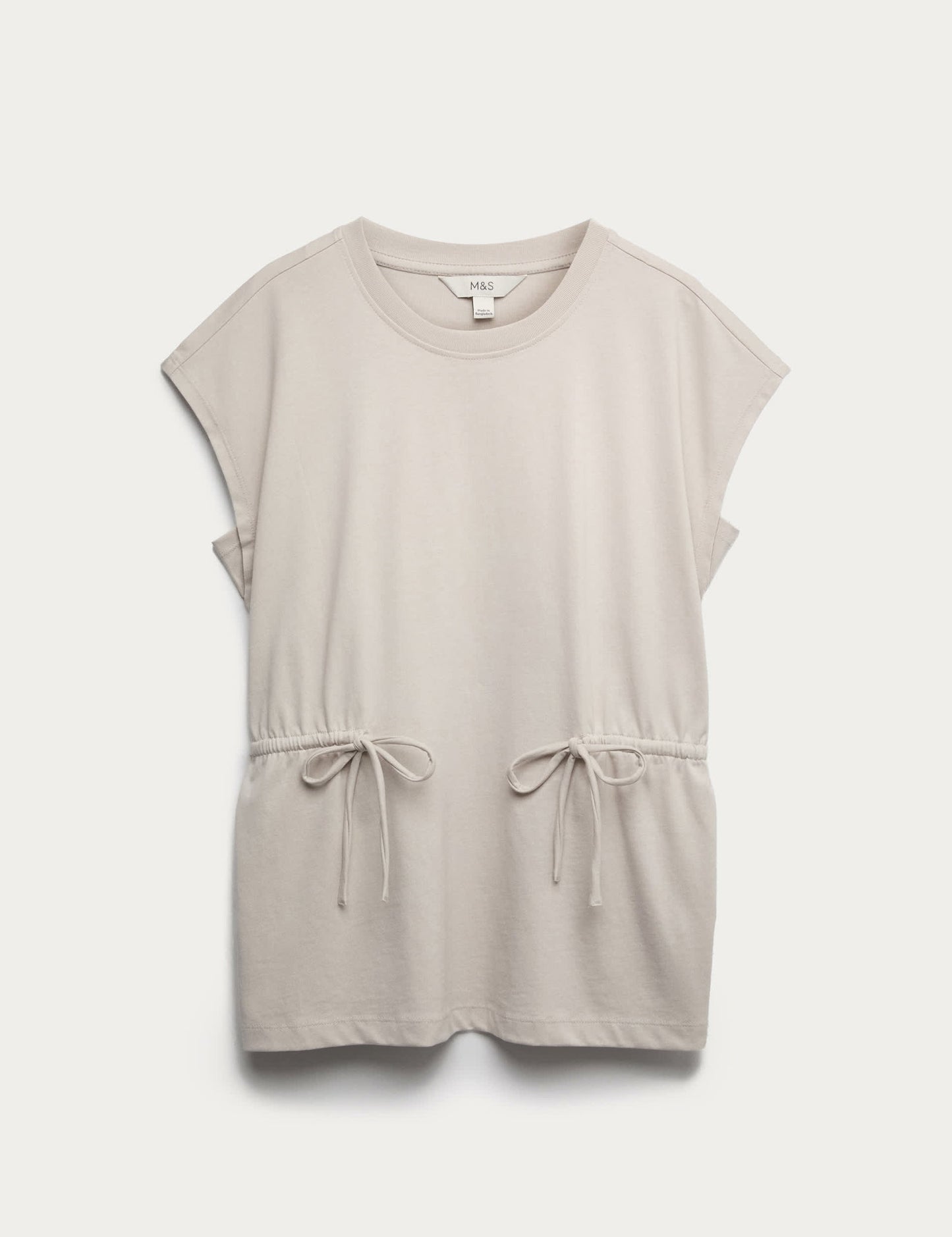 Pamuklu Bel Detaylı T-shirt