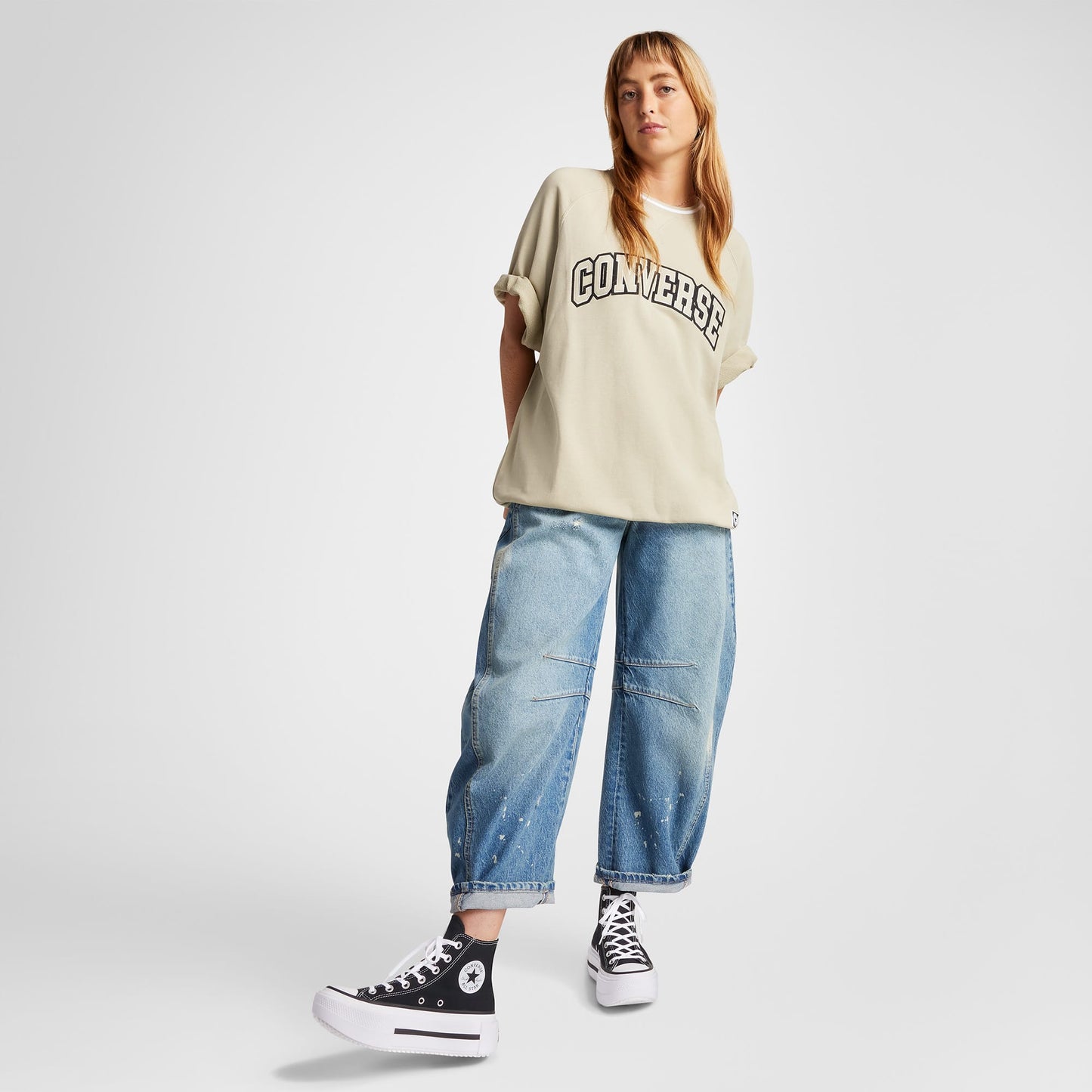 Converse Chuck Taylor All Star Lift Double Stack Kadın Siyah Sneaker