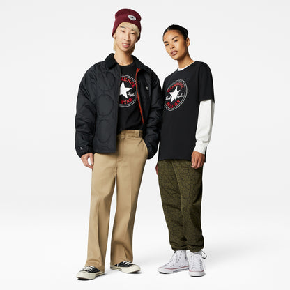 Converse Go-to All Star Patch Logo Unisex Siyah T-shirt