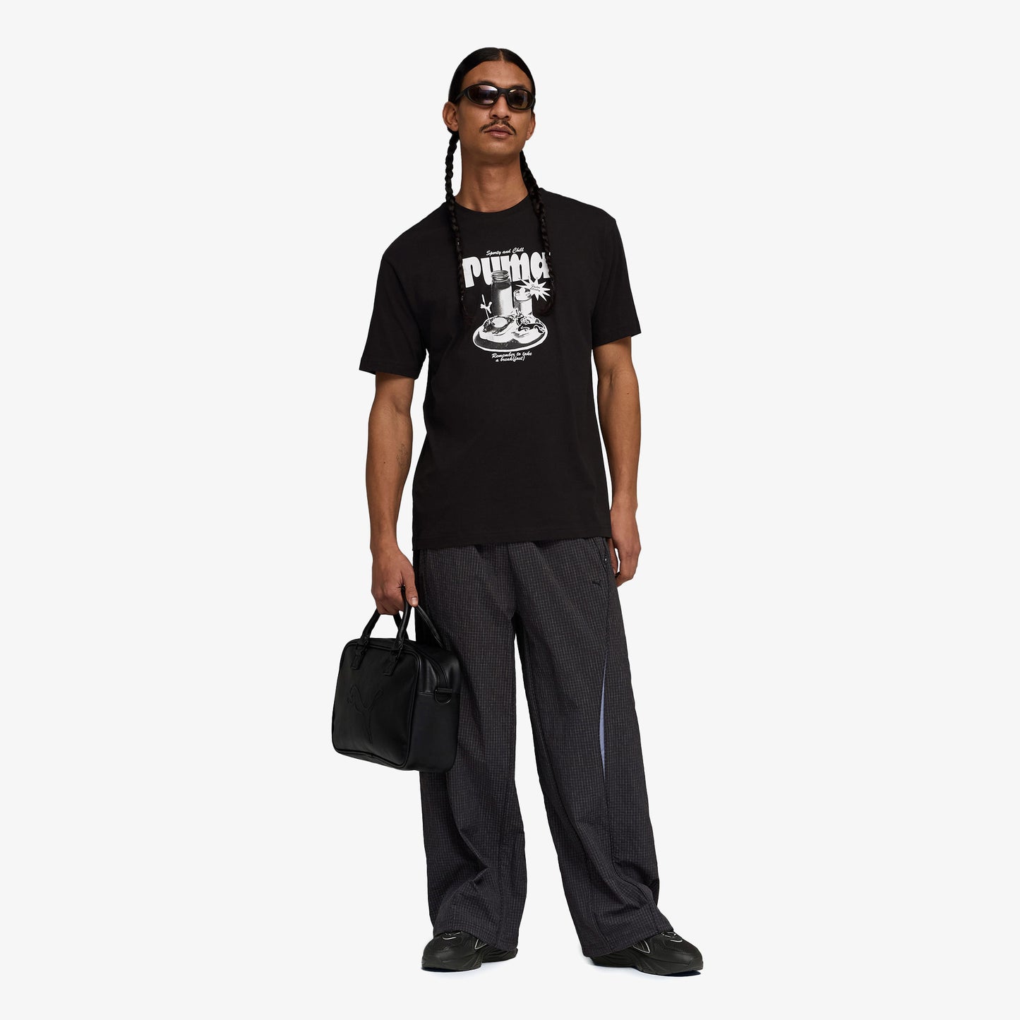 Puma Graphic Erkek Siyah T-shirt