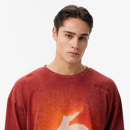 Les Benjamins Regular Fit Erkek Bordo T-shirt