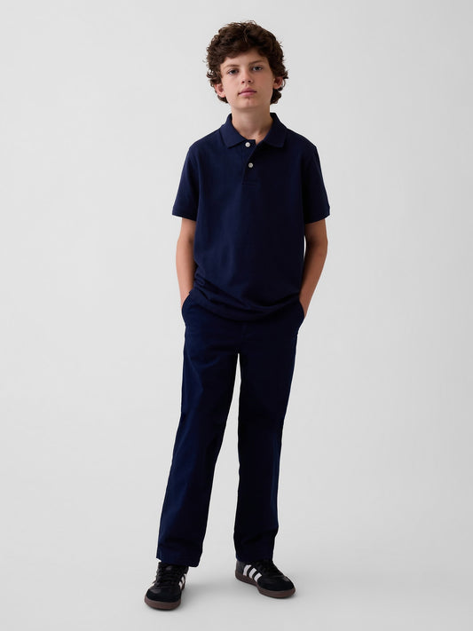Lacivert Uniform Stretch Loose Khaki Pantolon