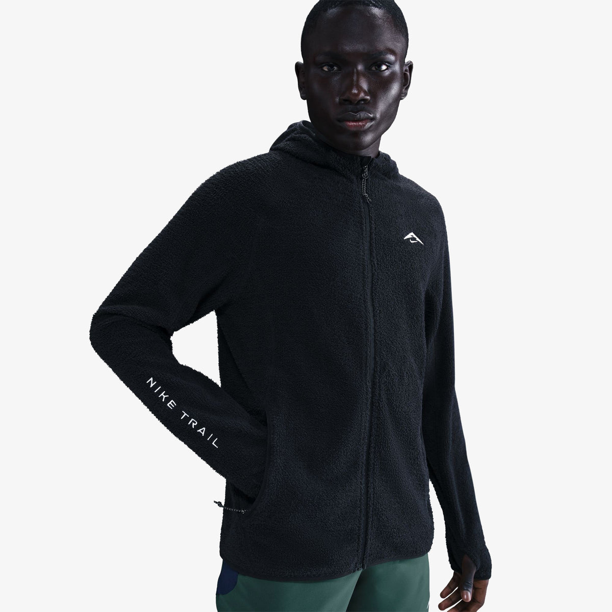 Nike Trail Erkek Siyah Koşu Ceket