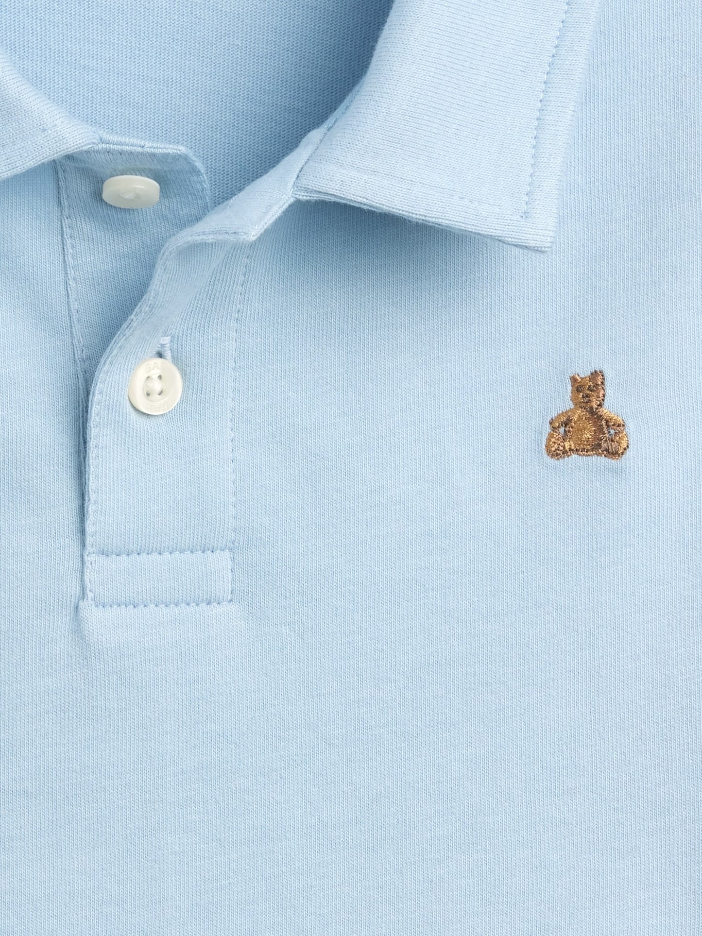 Açık Mavi Boxy Polo T-shirt