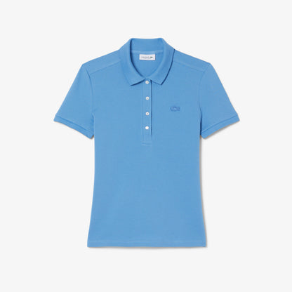 Lacoste L.12.d Kadın Slim Fit Mavi Polo