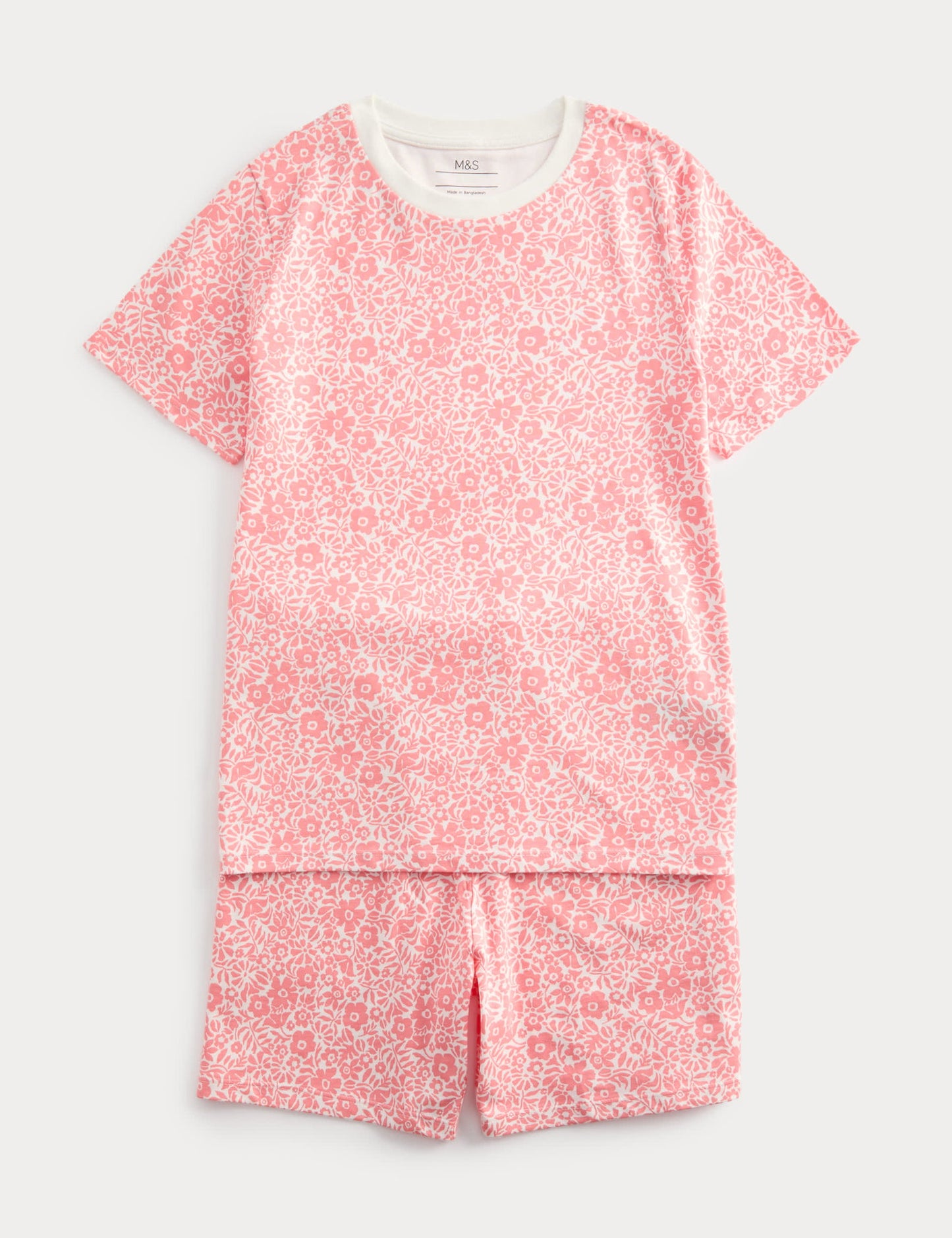 Saf Pamuklu Desenli Pijama Takımı