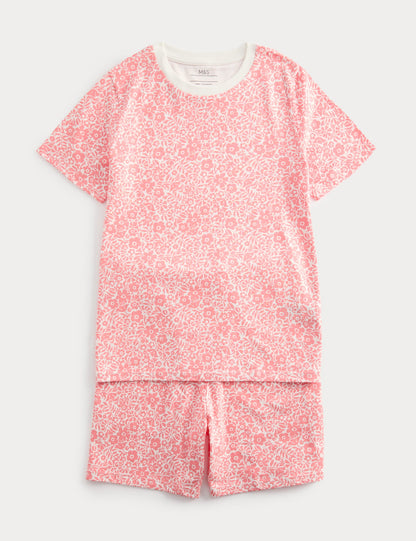 Saf Pamuklu Desenli Pijama Takımı