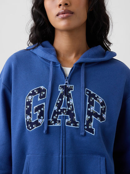Bordo Gap Logo Fleece Fermuarlı Sweatshirt