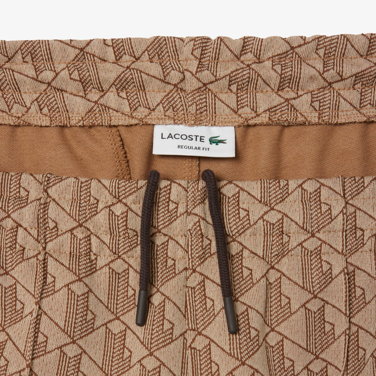 Lacoste Paris Erkek Regular Fit Monogram Açık Kahverengi Eşofman Altı