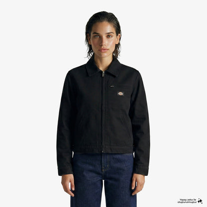 Dickies Unlined Canvas Painter Kadın Siyah Ceket