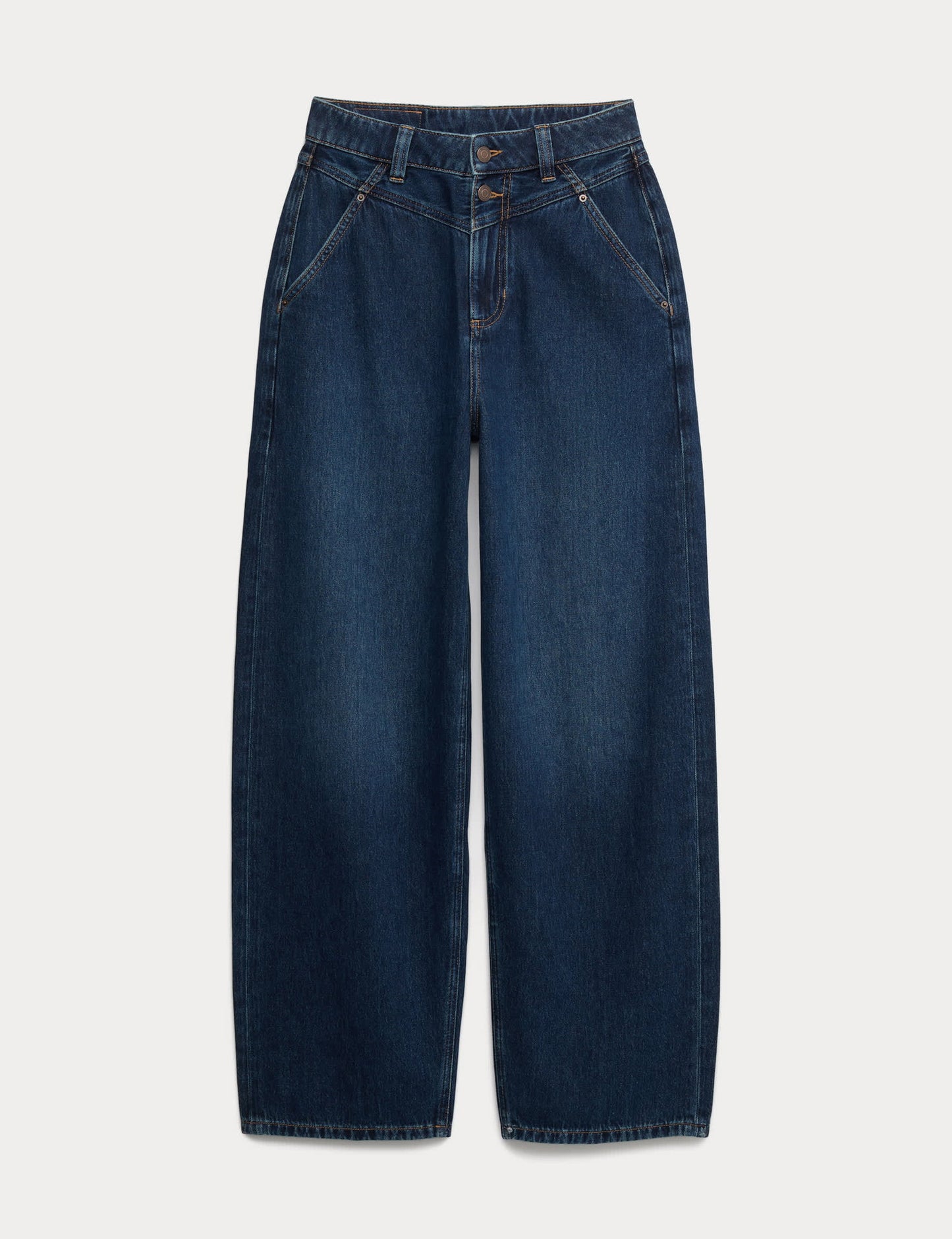 Yüksek Bel Detaylı Jean