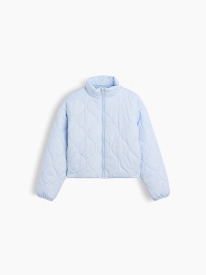 Pembe Relaxed Puffer Şişme Ceket