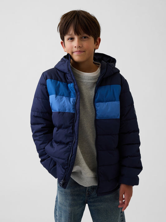 Lacivert Puffer Şişme Mont