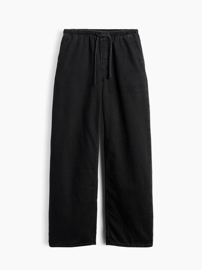 Siyah Low Rise Ultrasoft Easy '90s Loose Jean Pantolon