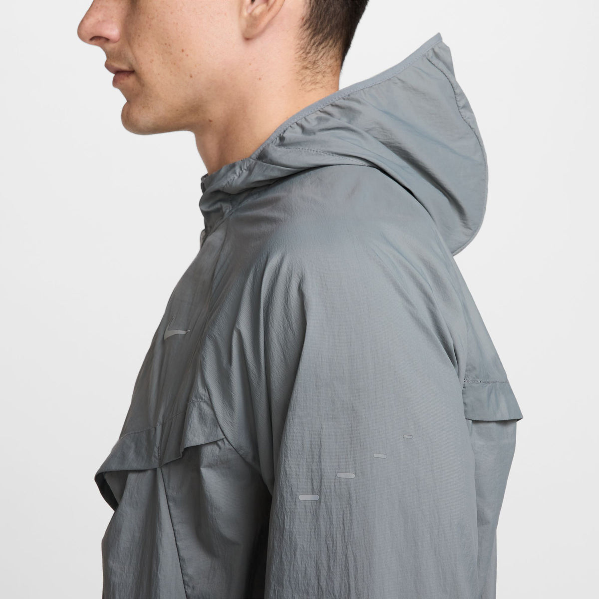 Nike Uv Rpl Stride Jacket Erkek Gri Ceket