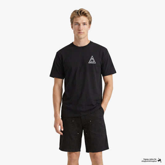 Huf Triple Triangle Ss Erkek Beyaz T-shirt