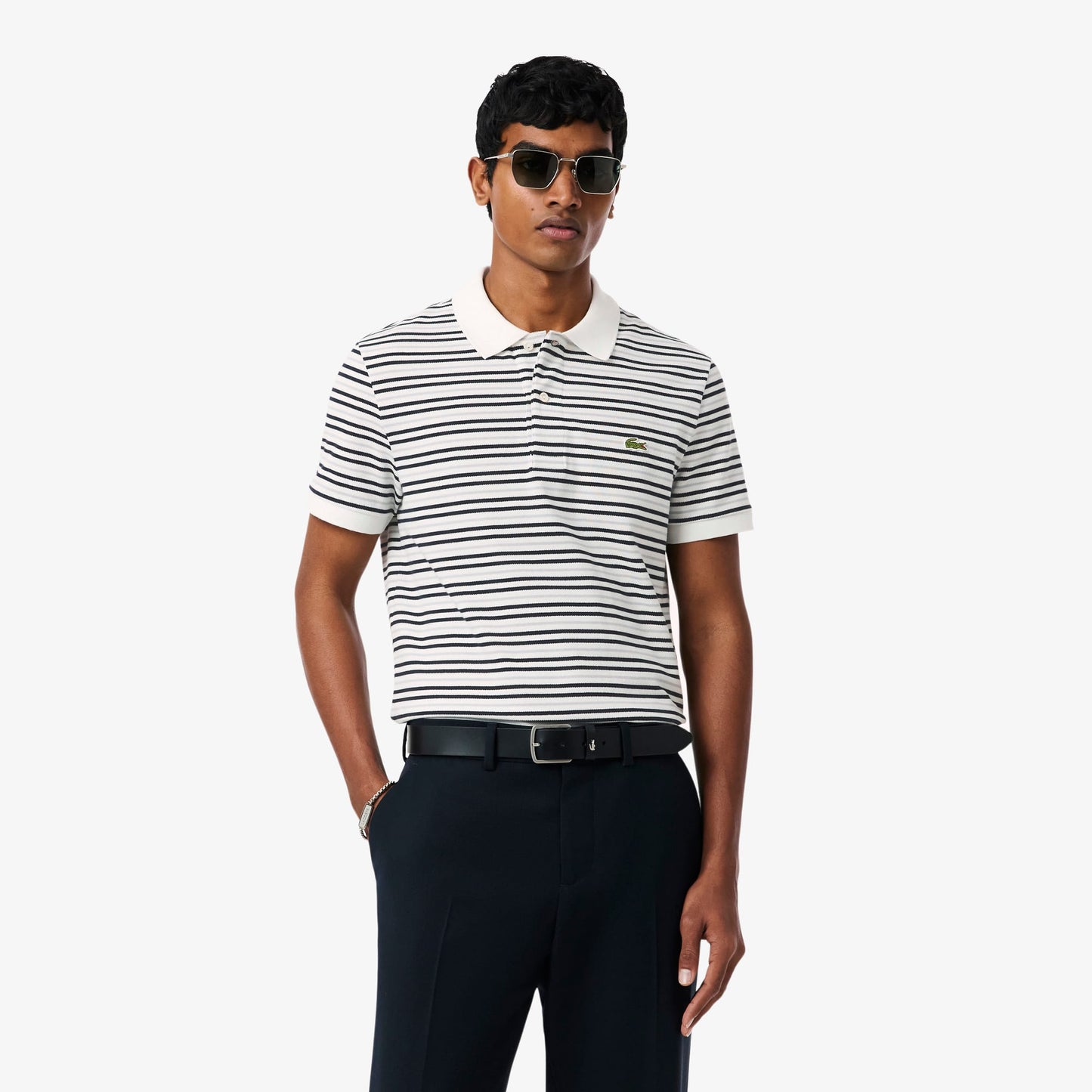 Lacoste Classic Fit Erkek Gri Polo