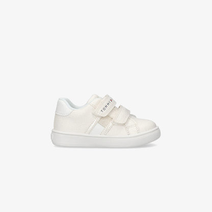 Tommy Hilfiger Flag Velcro Bebek Bej Spor Ayakkabı