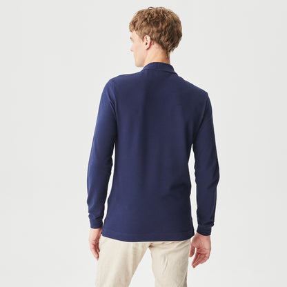 Lacoste Erkek Slim Fit Uzun Kollu Lacivert Polo