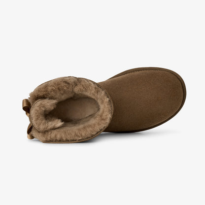 Ugg W Classic Mini Bailey Bow Ii Kadın Kahverengi Bot