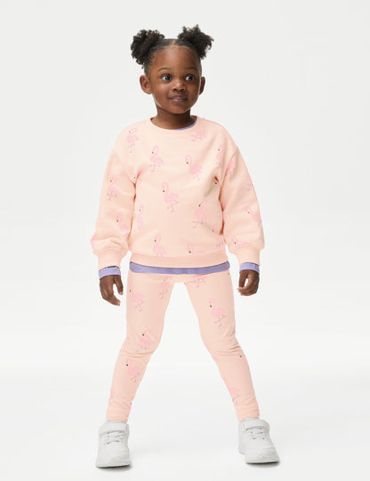 Desenli Yuvarlak Yaka Sweatshirt