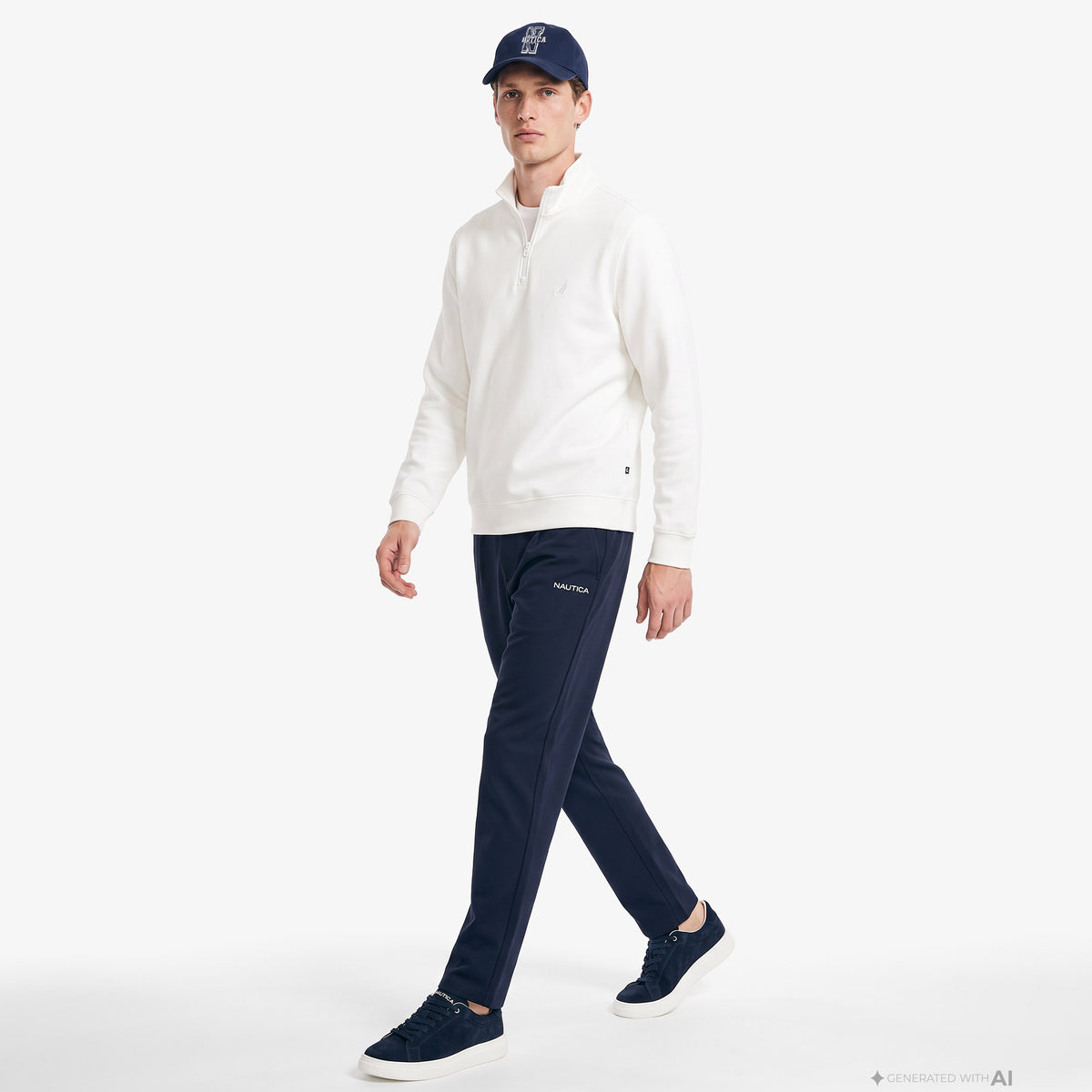 Nautica Erkek Beyaz Sweatshirt