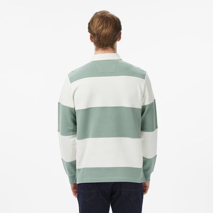 Nautica Erkek Yeşil Regular Fit Uzun Kollu Çizgili Polo Yaka T-shirt