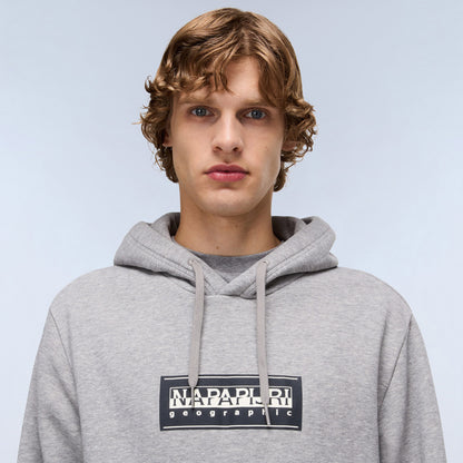 Napapijri B-box Logo Erkek Gri Sweatshirt