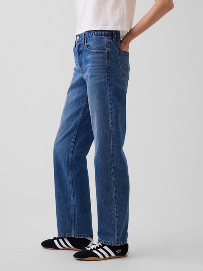 Mavi Mid Rise Straight Taper Jean Pantolon