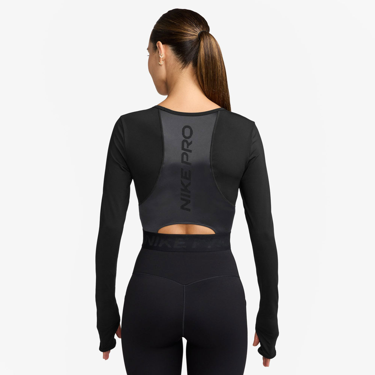 Nike Pro 365 Dri-fıt Crop Kadın Siyah T-shirt