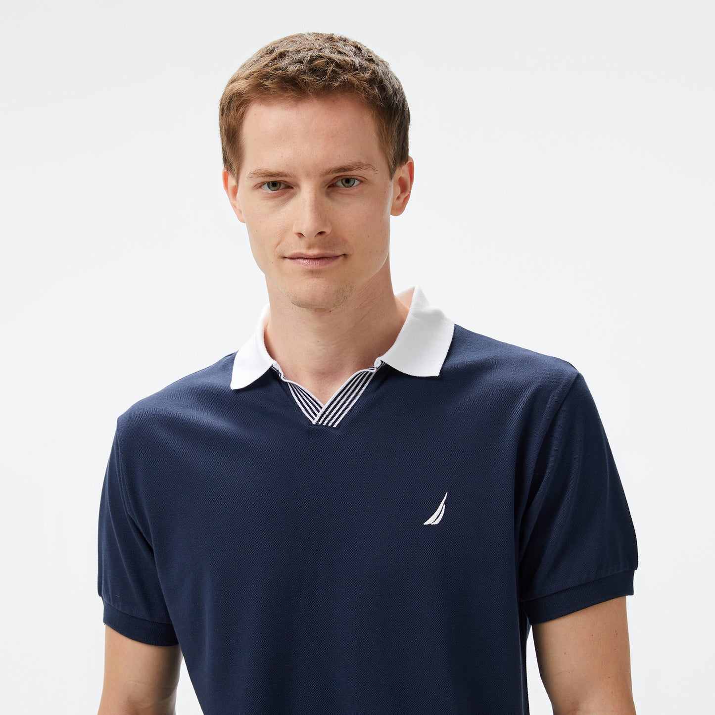 Nautica Erkek Lacivert Classic Fit Polo Yaka T-shirt