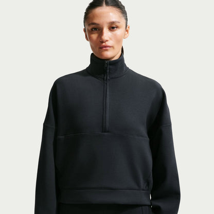 Nike 24.7 Dri Fit Half Zip Kadın Siyah Sweatshirt