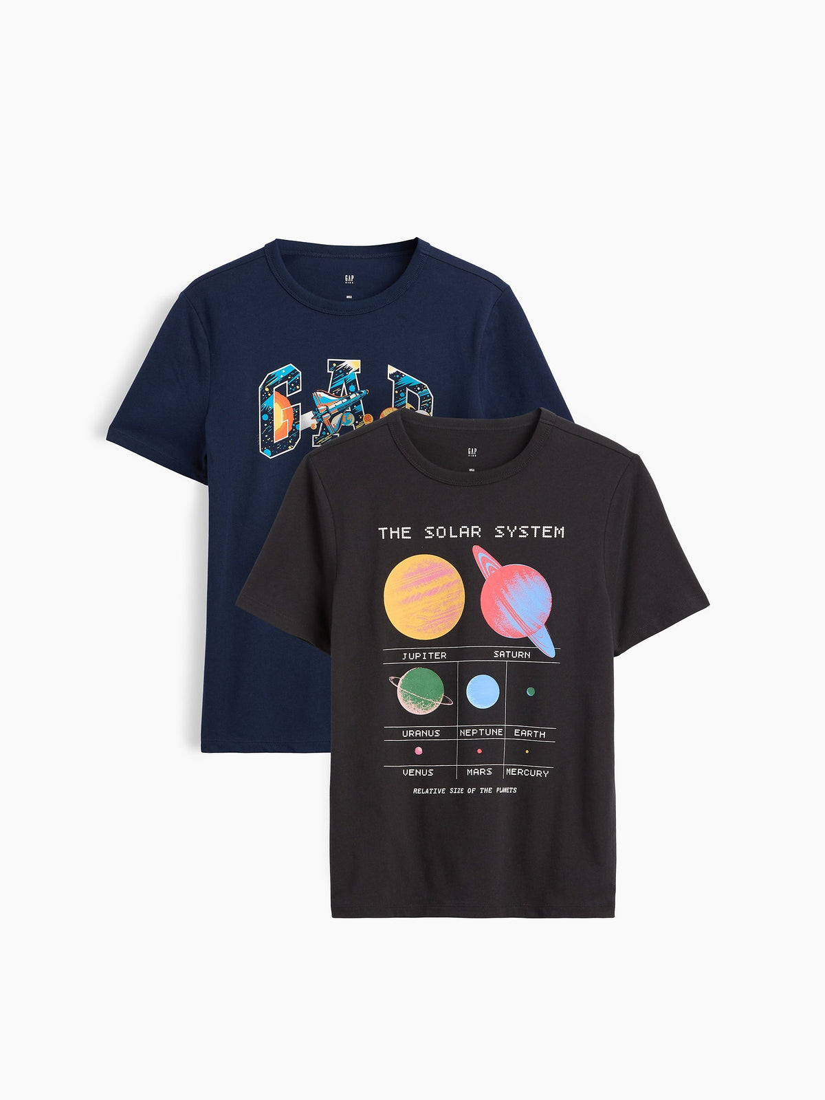 Siyah Grafik Baskılı T-shirt (2’li)