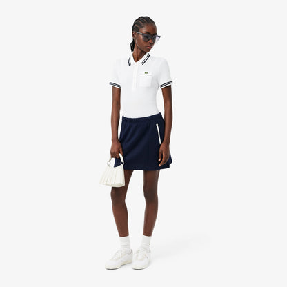 Lacoste Slim Fit Kadın Beyaz Polo