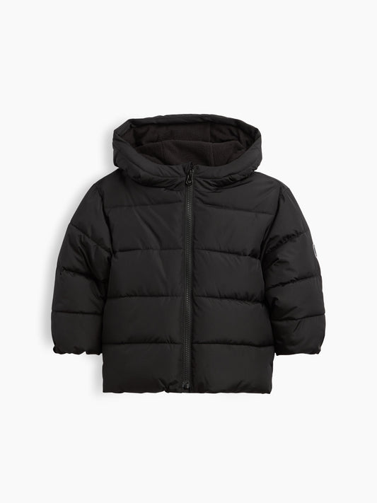 Siyah Puffer Şişme Mont