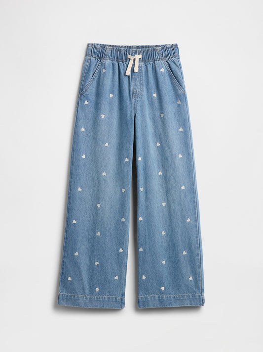 Mavi High Rise Pull-on Wide-leg Jean Pantolon