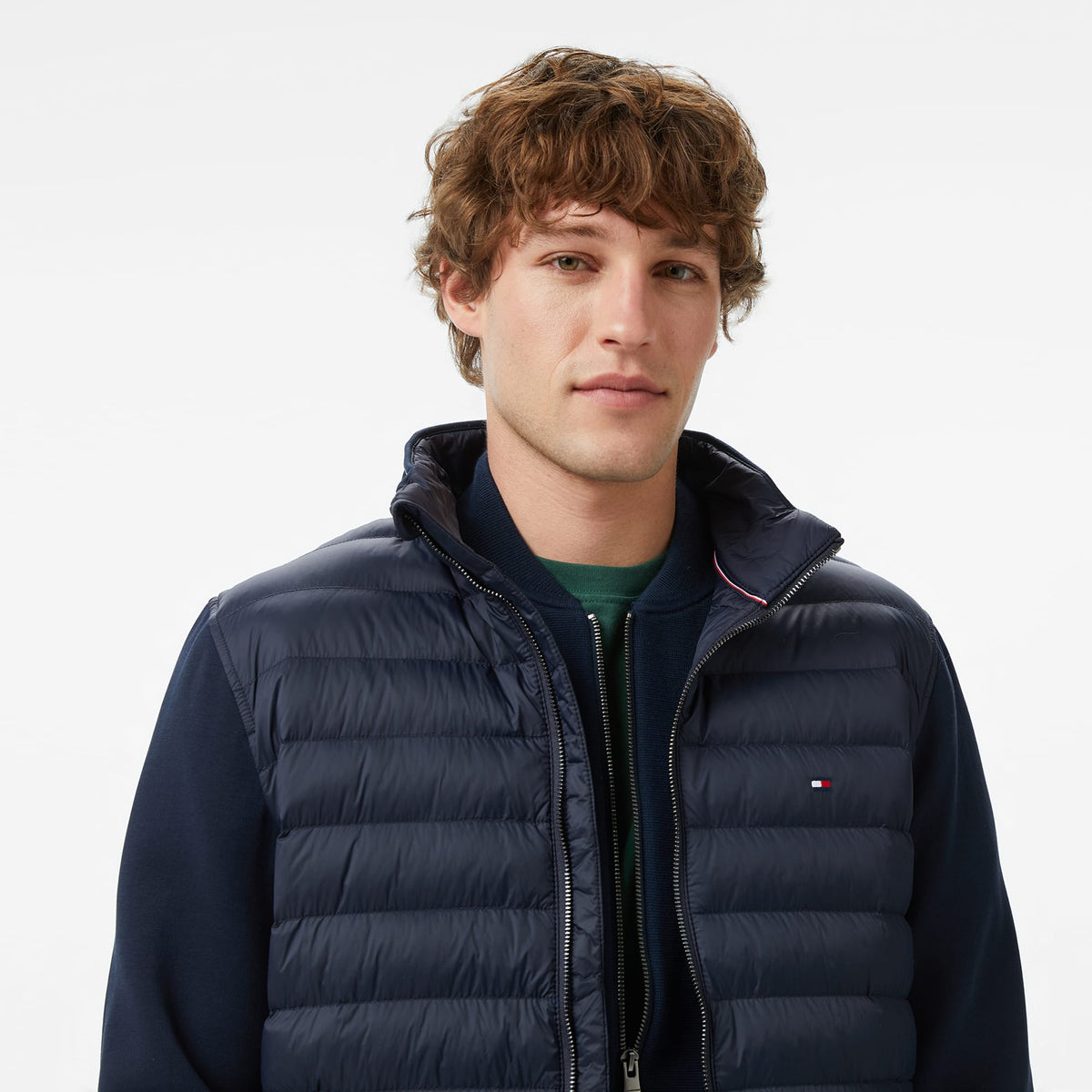 Tommy Hilfiger Mixed Media Erkek Lacivert Ceket