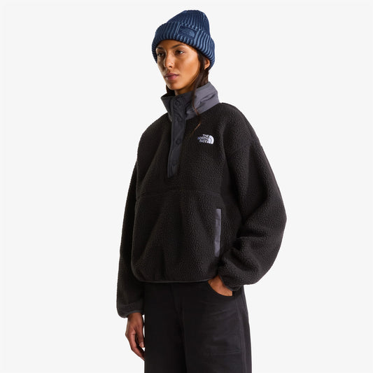 The North Face Cragmont 1/2 Snap Kadın Siyah Polar
