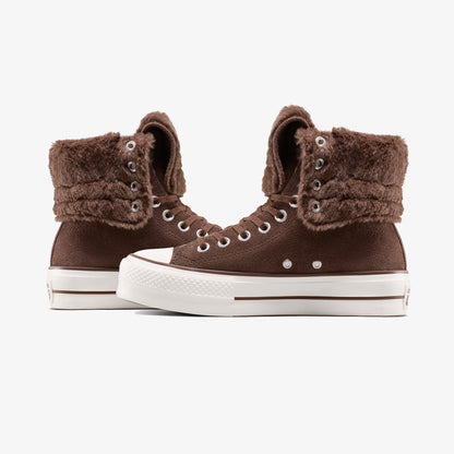 Converse Chuck Taylor All Star Fold Over Lift Kadın Kahverengi Sneaker