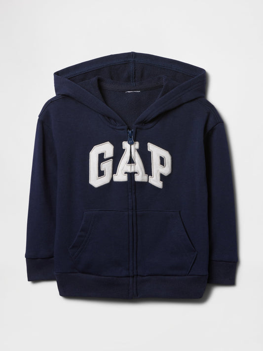 Lacivert Gap Logo Relaxed Fermuarlı Sweatshirt