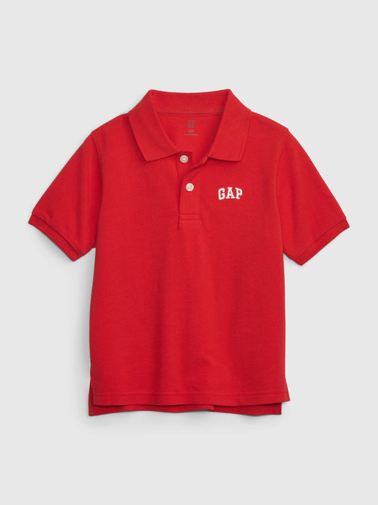 Kırmızı Gap Logo Polo Yaka T-shirt