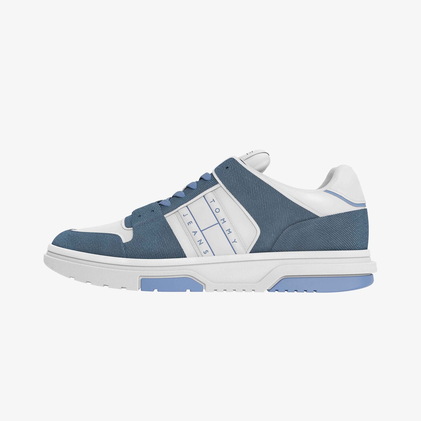 Tommy Jeans The Brooklyn Denim Leather Kadın Mavi Spor Ayakkabı