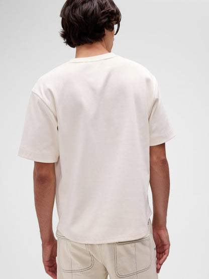 Krem Gapstudio Extra Heavyweight Cepli T-shirt
