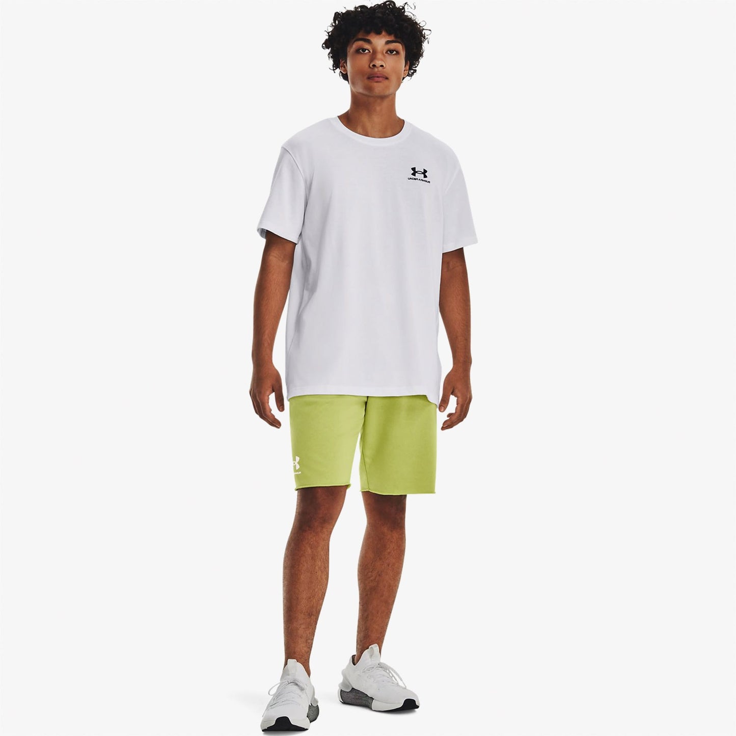 Under Armour Logo Emb Heavyweight Ss Erkek Beyaz T-shirt