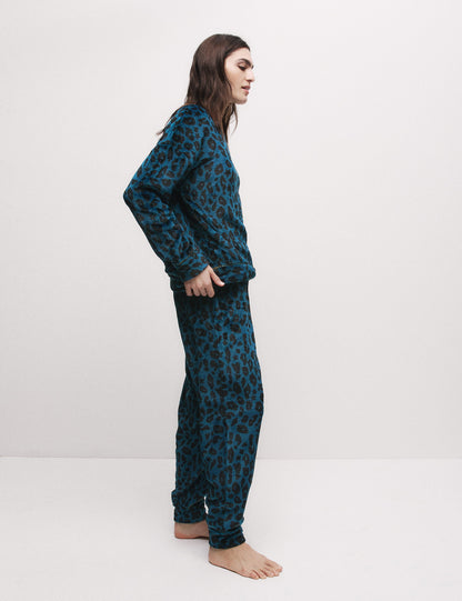 Desenli Pijama Takımı