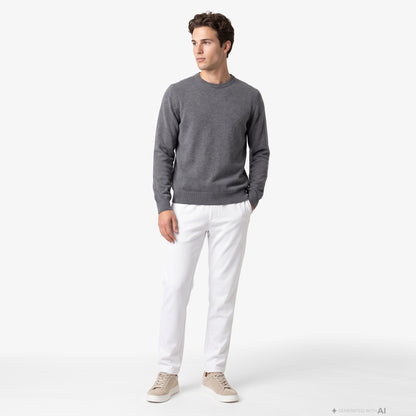 Nautica Erkek Gri Regular Fit Yün Kazak